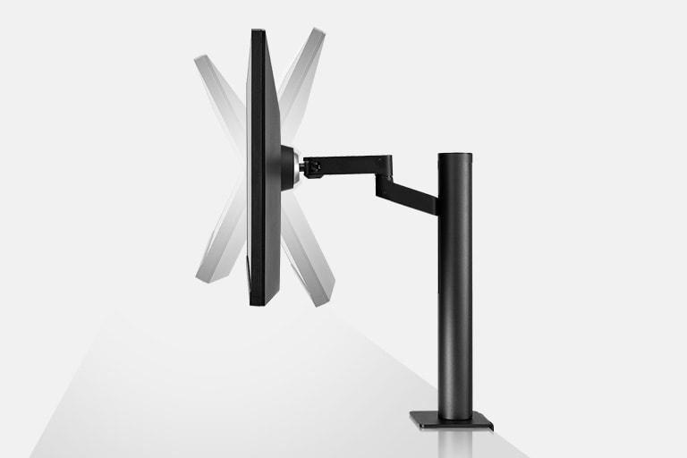 Simulación del rango de inclinación ± 25˚