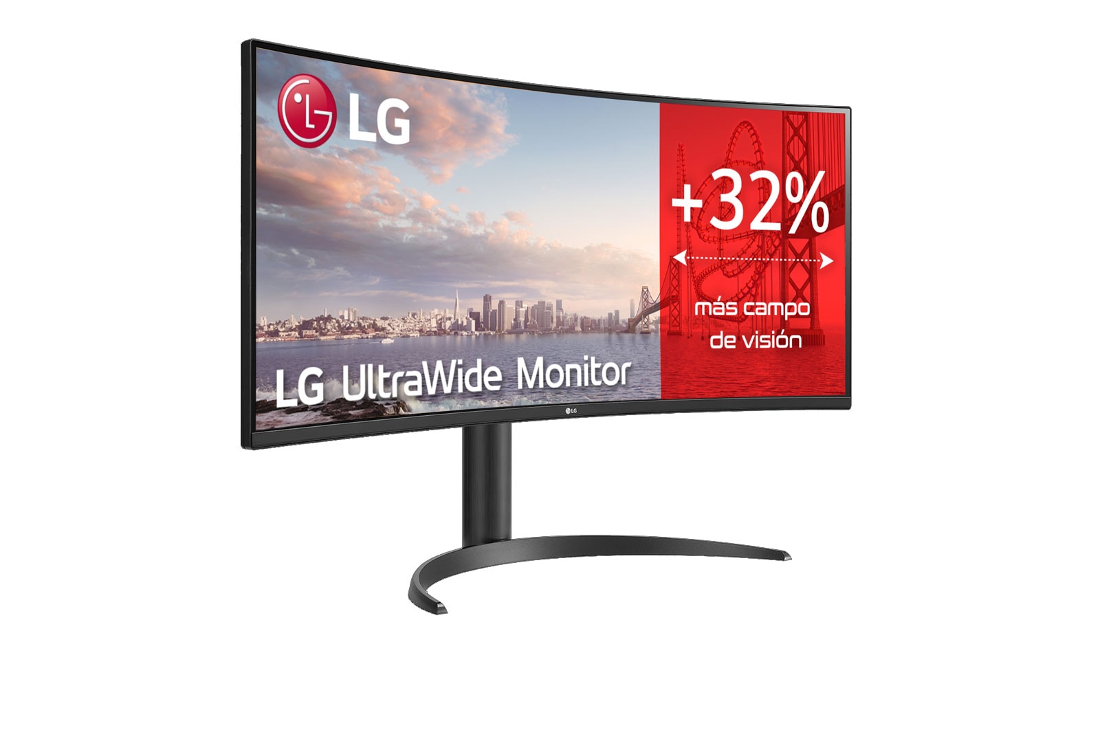 LG 34WP75C-B - Monitor Ultrapanorámico 21:9 LG UltraWide (Panel VA: 3440x1440, 160Hz, 300cd/m², 3000:1, sRGB>99%, curvo); AMD FreSync™ Premium; 5ms (1ms con MBR); HDR10; Estabilizador de Negros; USB Type-C™., 34WP75C-B