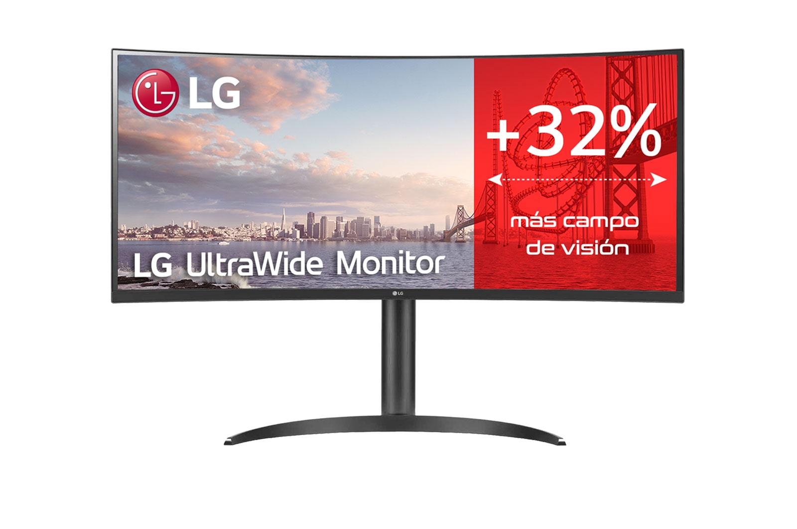 LG Monitor Ultrapanoramico 21:9 LG UltraWide (Panel IPS:3440x1440, 300cd/m², 1000:1, sRGB >99%); diag. 86,42cm; entr.: HDMIx2; RJ45; 2PBP; Ajust. en inclinación., 34WQ75C-B