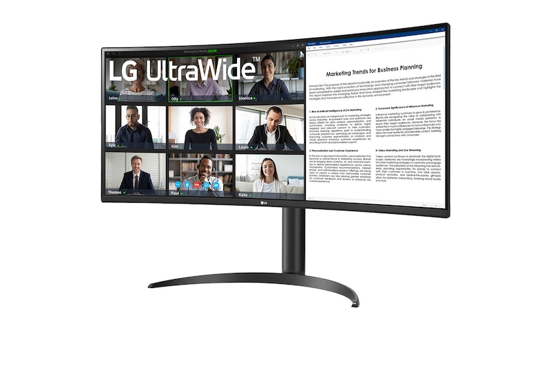 LG Monitor Ultrapanorámico 21:9 LG UltraWide, 34WR55QC-B