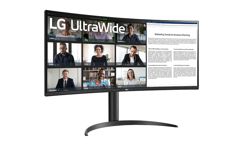 LG Monitor Ultrapanorámico 21:9 LG UltraWide, 34WR55QC-B
