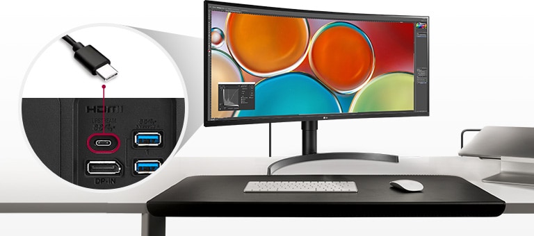 La compatibilidad con USB Type-C ™ es compatible con dispositivos Mac con un solo cable de conexión.