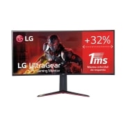 LG 38GN50G-B - Monitor Gaming LG UltraGear (Panel NanoIPS: 3840x1600, 450nit, 1000:1, DCI-P3>98%, 1ms); diag. 95,3cm; entr.: HDMIx2, DPx1, USB-Ax3; Amd Freesync G-Sync Compatible; Sphere Lighting, G, 38GN950-B