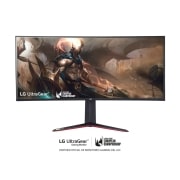 LG 38GN50G-B - Monitor Gaming LG UltraGear (Panel NanoIPS: 3840x1600, 450nit, 1000:1, DCI-P3>98%, 1ms); diag. 95,3cm; entr.: HDMIx2, DPx1, USB-Ax3; Amd Freesync G-Sync Compatible; Sphere Lighting, G, 38GN950-B