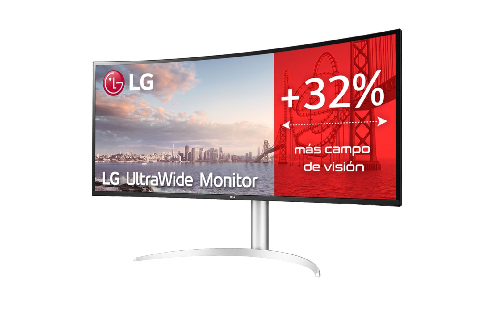 LG 40WP95C-W - Monitor Ultrapanorámico 21:9 LG UltraWide™ (Panel Nano IPS: 5120x2160, 300cd/m², 1000:1, DCI-P3>98%, curvo);entr.: HDMIx2, DPx1, USB-Cx1, USB-Ax2; HDR10; Daisy Chain; Modo PBP; altavoces 2x10W; Ajust. en altura e inclinación. Blanco., 40WP95C-W