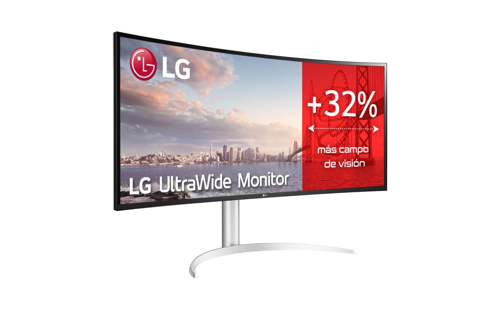 LG 40WP95C-W - Monitor Ultrapanorámico 21:9 LG UltraWide™ (Panel Nano IPS: 5120x2160, 300cd/m², 1000:1, DCI-P3>98%, curvo);entr.: HDMIx2, DPx1, USB-Cx1, USB-Ax2; HDR10; Daisy Chain; Modo PBP; altavoces 2x10W; Ajust. en altura e inclinación. Blanco., 40WP95C-W