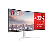 LG 40WP95C-W - Monitor Ultrapanorámico 21:9 LG UltraWide™ (Panel Nano IPS: 5120x2160, 300cd/m², 1000:1, DCI-P3>98%, curvo);entr.: HDMIx2, DPx1, USB-Cx1, USB-Ax2; HDR10; Daisy Chain; Modo PBP; altavoces 2x10W; Ajust. en altura e inclinación. Blanco., 40WP95C-W