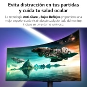 LG Monitor gaming LG UltraGear (OLED: 3440x1400, 21:9, 200cd/m², 1.5M:1, 0.03ms, 240Hz, DCI-P3>90%, HDR10); diag. 113cm; entr.: HDMI 2.1 x2, DPx1, USB-Ax3; NVIDIA G-Sync™ Compatible, AMD FreeSync™ Premium, Hexagon Lighting, 45GR95QE-B