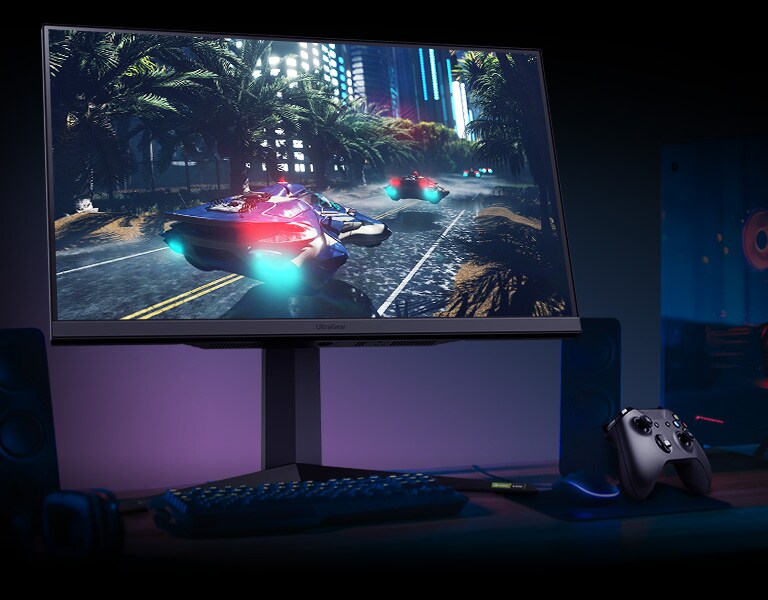 El monitor muestra imágenes en movimiento de alta calidad.