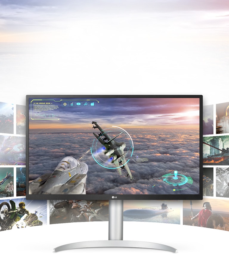 Juegos con gran detalle y calidad de imagen excepcional en la pantalla LG UHD 4K