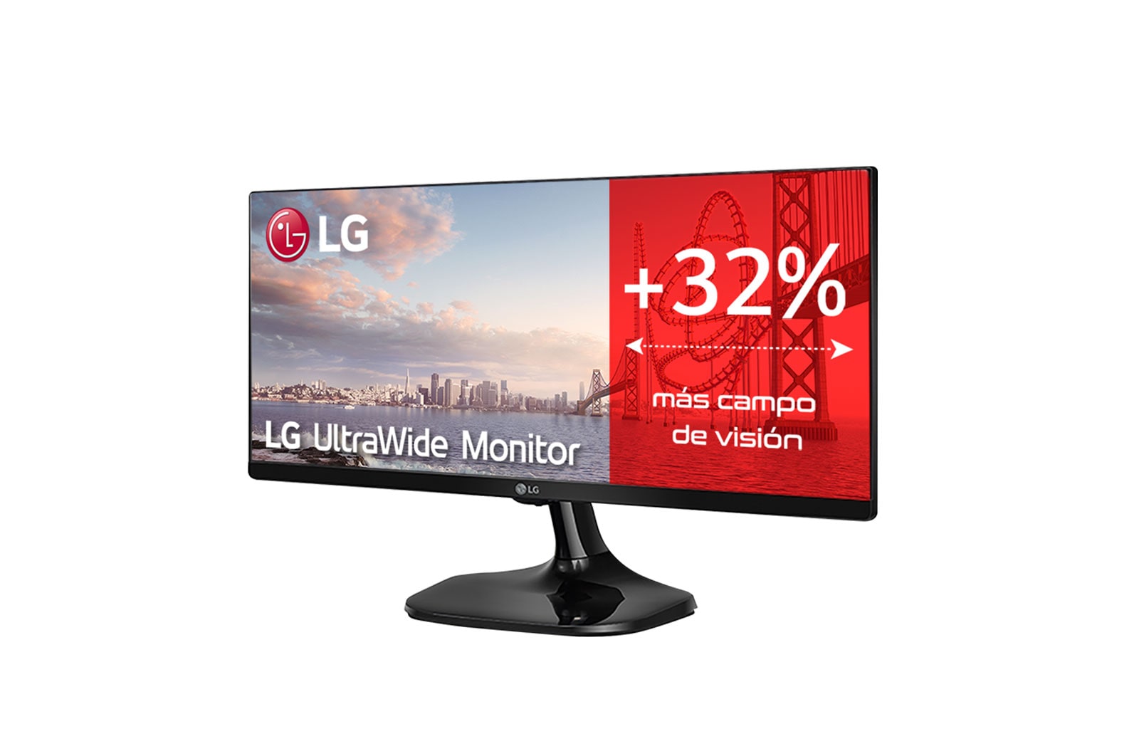 LG 25UM58-P - Monitor Ultrapanoramico 21:9 LG UltraWide (Panel IPS: 2560x1080, 250cd/m², 1000:1, sRGB >99%); diag. 63,5cm; entr.: HDMIx2; Ajust. en inlcinación., 25UM58-P