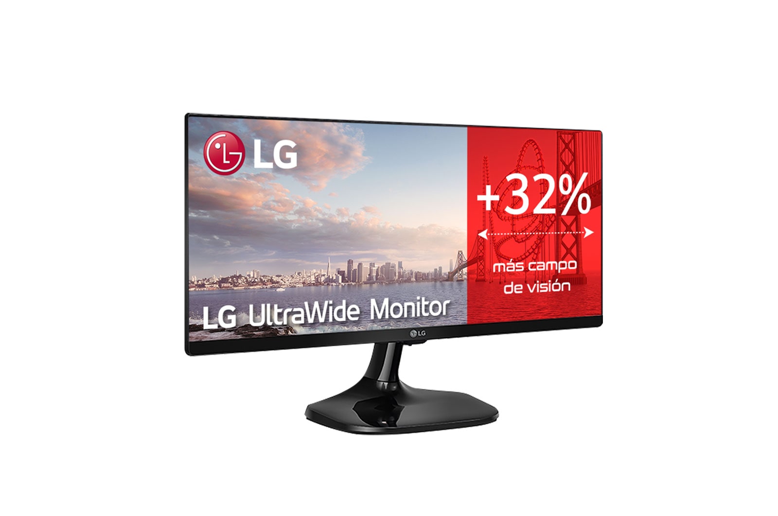 LG 25UM58-P - Monitor Ultrapanoramico 21:9 LG UltraWide (Panel IPS: 2560x1080, 250cd/m², 1000:1, sRGB >99%); diag. 63,5cm; entr.: HDMIx2; Ajust. en inlcinación., 25UM58-P