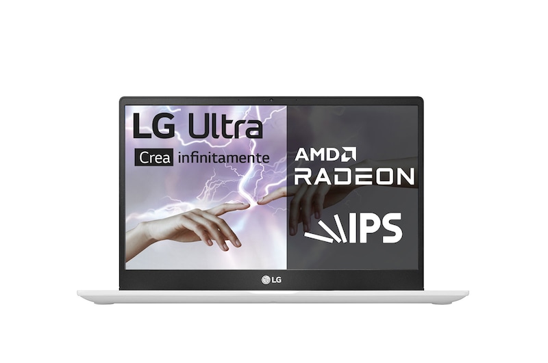 LG Ultra 13U70P Windows 11 Home - Portátil de 13” FHD IPS (980g, autonomía 11,5h, AMD Ryzen™ 4700, 16GB RAM, 512GB SSD NVMe) Blanco – Teclado Español, 13U70P-G-AA75B
