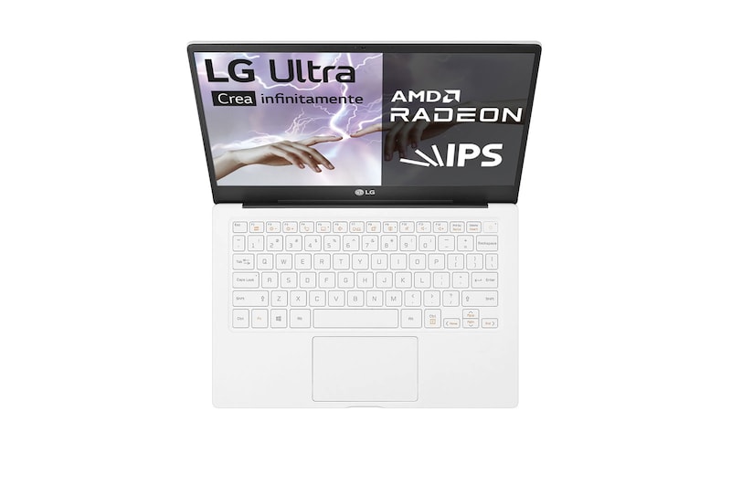 LG Ultra 13U70Q Windows 11 Home-Portátil ultraligero de 13'' FHD IPS (980g, autonomía 11,5h, AMD Ryzen™ 5700, 16GB RAM, 512GB SSD NVMe) Blanco - Teclado Español, 13U70Q-G.AA75B