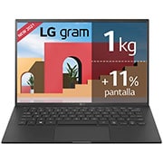 LG gram 14Z90P Windows 10 Home - Portátil ultraligero de 35,56cm (14") WUXGA 16:10 IPS (1kg, autonomía 18,5h. Intel EvoTM i7 11ª gen., Iris Xe, 16GB RAM, 1TB SSD NVMe) Negro - Teclado Español, 14Z90P-G-AA79B