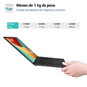 LG gram 14Z90R/ Windows 11 Home/ i7/ 32GB/ 512GB SSD/ 1Kg/ 24,5h, 14Z90R-G.AD76B