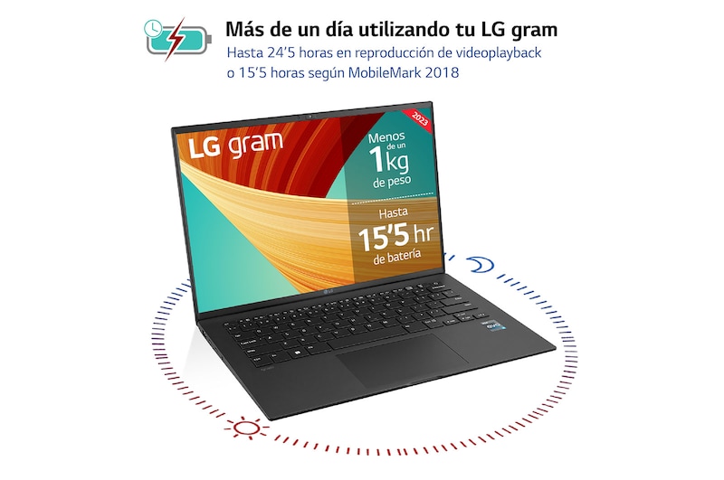 LG gram 14Z90R/ Windows 11 Home/ i7/ 32GB/ 1TB SSD/ 1Kg/ 24,5h, 14Z90R-G.AD78B