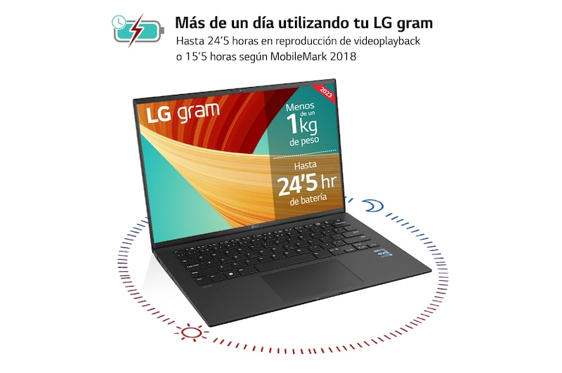 LG gram 14Z90R/ Windows 11 Home/ i7/ 32GB/ 1TB SSD/ 1Kg/ 24,5h, 14Z90R-G.AD78B