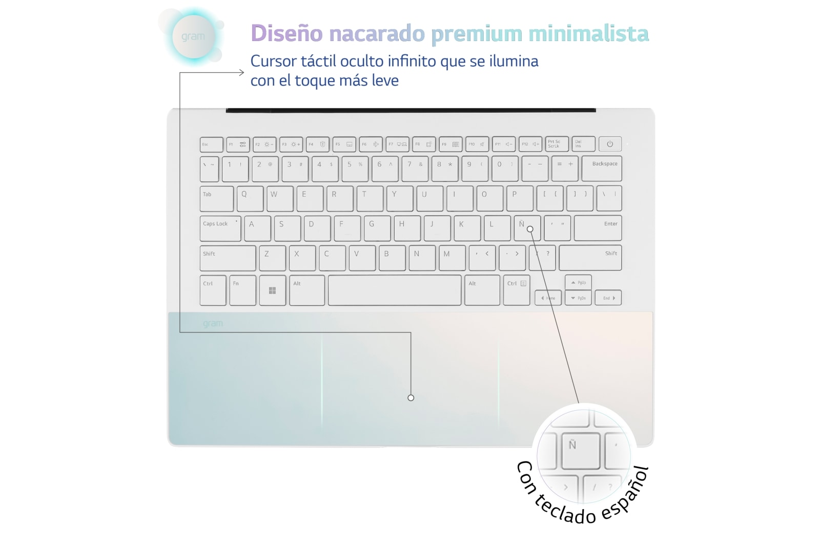 LG gram Style 14Z90RS/ i7/ Windows 11 Home/ 32GB/ 512GB SSD/  OLED/ Acabado nacarado/ 1Kg/ 15h, 14Z90RS-GAD74B