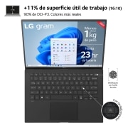 LG gram 14ZB90R/ Windows 11 Home/ i5/ 16GB/ 512GB SSD/ 1Kg/ 24,5h, 14ZB90R-G.AA55B