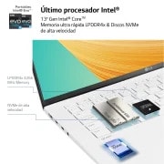 LG gram 14ZB90R/ Windows 11 Home/ i7/ 16GB/ 512GB SSD/ 1Kg/ 24,5h, 14ZB90R-G.AA74B