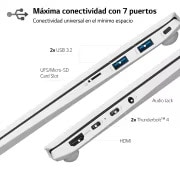 LG gram 14ZB90R/ Windows 11 Home/ i7/ 16GB/ 512GB SSD/ 1Kg/ 24,5h, 14ZB90R-G.AA74B