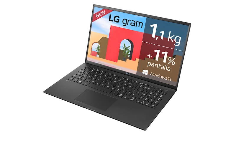 LG gram 15Z95P Windows 11 Home - Portátil ultraligero de 39,6cm (15,6") FHD 16:9 IPS (1,1kg, autonomía 17,5h. Intel Iris Xe, i5 11ª gen., 16GB RAM, 512GB SSD NVMe) Negro - Teclado Español, 15Z95P-G.AA58B