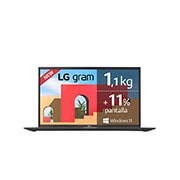 LG gram 15Z95P Windows 11 Home - Portátil ultraligero de 39,6cm (15,6") FHD 16:9 IPS (1,1kg, autonomía 17,5h. Intel Iris Xe, i5 11ª gen., 16GB RAM, 512GB SSD NVMe) Negro - Teclado Español, 15Z95P-G.AA58B
