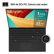 LG gram 15ZD90R/i7/ 16GB/ 512GB SSD/ 1,14Kg/ 22h / Sin Sistema Operativo, 15ZD90R-G.AX75B