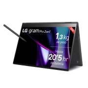 LG gram Pro 2 en 1 16T90SP Windows 11 Home/ Intel  Core  Ultra 7 / 16GB/ 512GB SSD/ 1,3Kg/ 20,5h, 16T90SP-K.AA75B