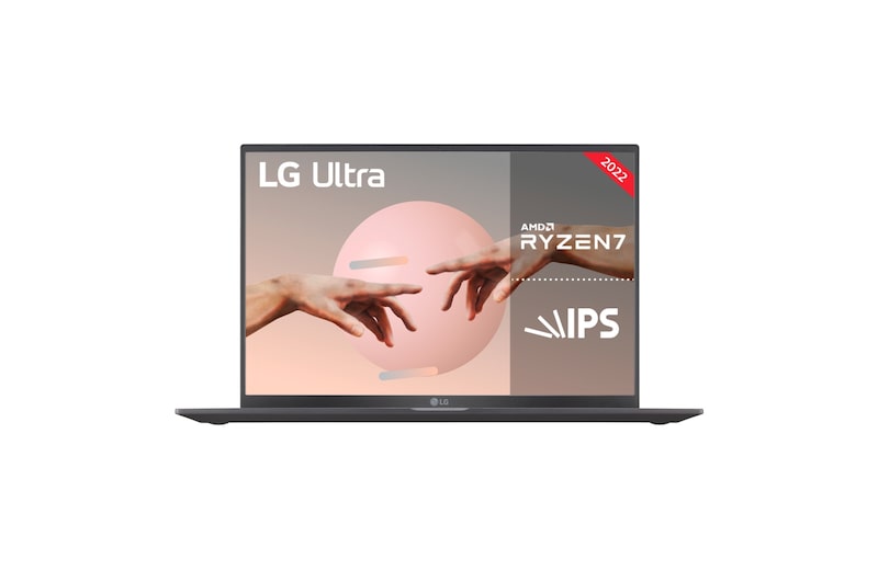 LG UltraPC- 16U70Q-G.AA76B Windows 11 Home - 16'' Ligero con pantalla 16:10 IPS antideslumbrante y procesadores AMD Ryzen serie 5000, 16U70Q-G.AA76B