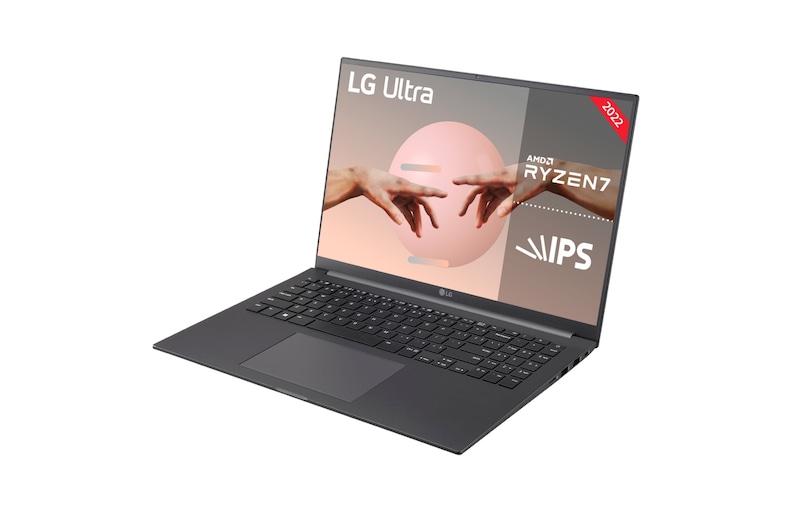 LG UltraPC- 16U70Q-G.AA76B Windows 11 Home - 16'' Ligero con pantalla 16:10 IPS antideslumbrante y procesadores AMD Ryzen serie 5000, 16U70Q-G.AA76B
