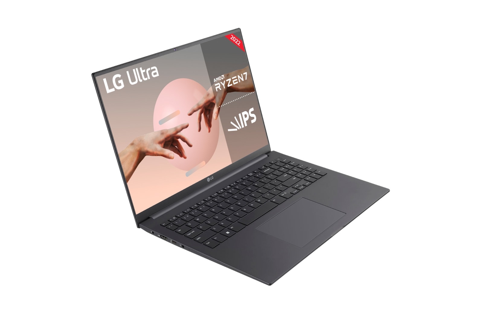 LG UltraPC- 16U70Q-G.AA76B Windows 11 Home - 16'' Ligero con pantalla 16:10 IPS antideslumbrante y procesadores AMD Ryzen serie 5000, 16U70Q-G.AA76B