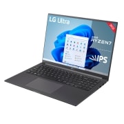 LG UltraPC- 16U70Q-G.AA76B Windows 11 Home - 16'' Ligero con pantalla 16:10 IPS antideslumbrante y procesadores AMD Ryzen serie 5000, 16U70Q-G.AA76B