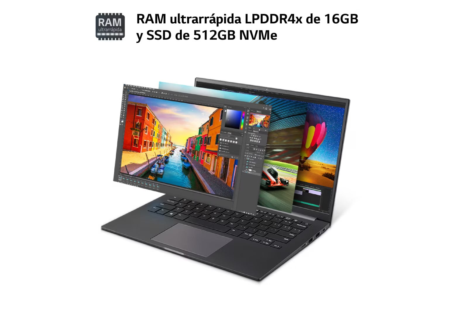 LG Ultra 16U70R/ Windows 11 Home/ R5/ 16GB/ 512GB SSD/ 1,6Kg/ 20h, 16U70R-G.AA56B