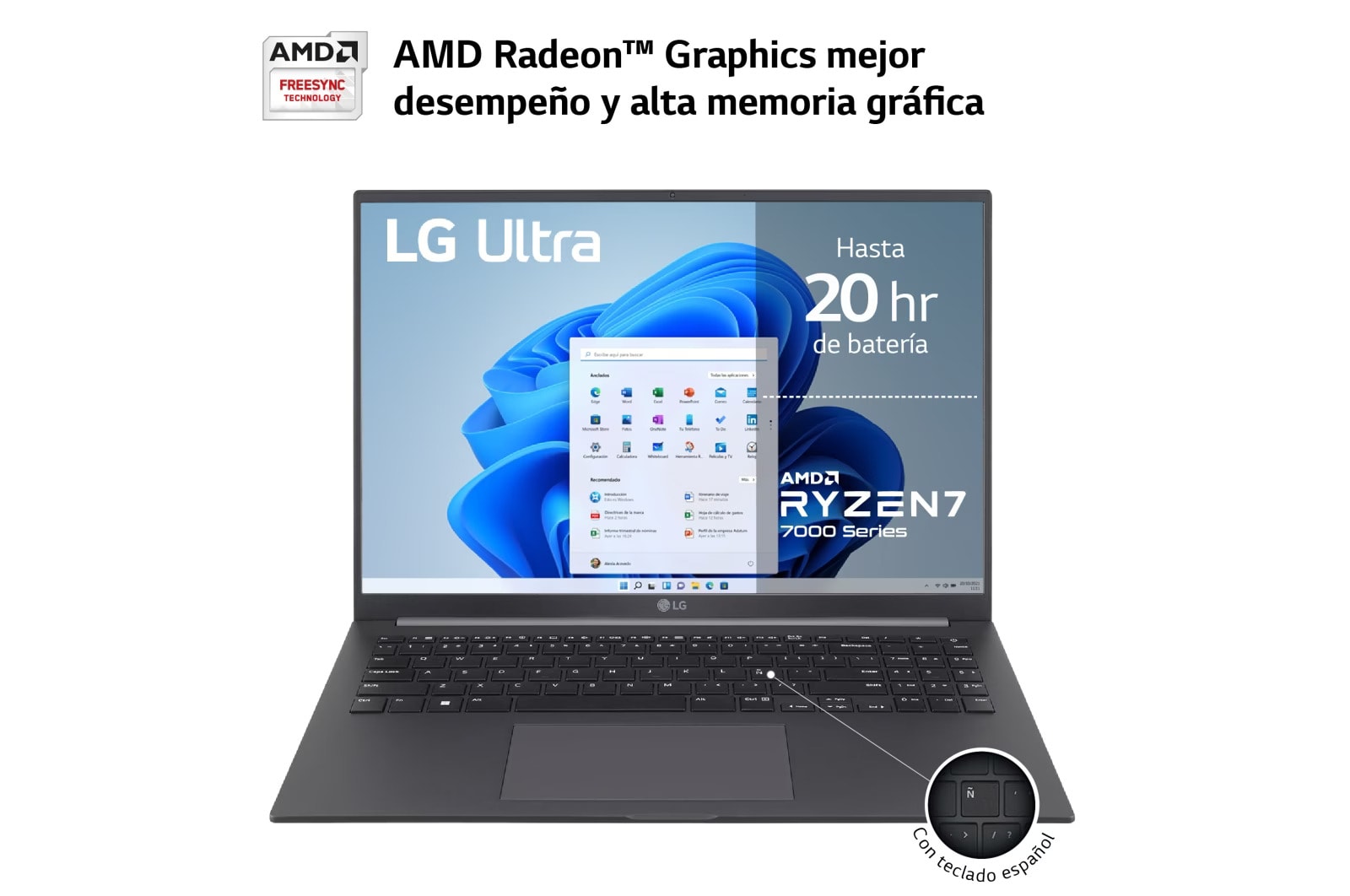 LG Ultra 16U70R/ Windows 11 Home/ R5/ 16GB/ 512GB SSD/ 1,6Kg/ 20h, 16U70R-G.AA56B