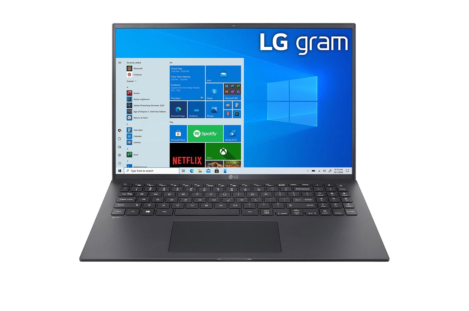 LG gram 16Z90P Windows 10 Home - Portátil ultraligero de 40,6cm (16") WQXGA 16:10 IPS (1,1Kg, autonomía 16,5h, Intel EvoTM i7 11ª gen., Iris Xe, 16GB RAM, 512GB SSD NVMe) Negro - Teclado Español, 16Z90P-G-AA78B