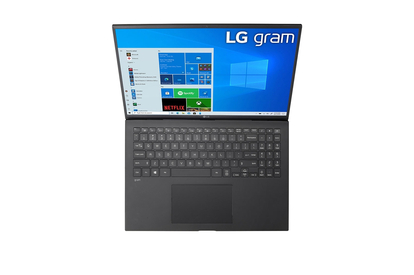 LG gram 16Z90P Windows 10 Home - Portátil ultraligero de 40,6cm (16") WQXGA 16:10 IPS (1,1Kg, autonomía 16,5h, Intel EvoTM i7 11ª gen., Iris Xe, 32GB RAM, 1TB SSD NVMe) Negro - Teclado Español, 16Z90P-G-AD79B