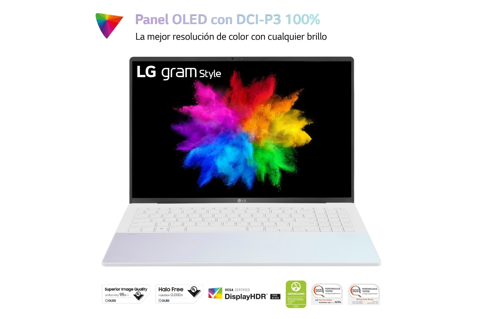 LG gram Style 16Z90RS/ i7/ Windows 11 Home/ 32GB/ 512GB SSD/ OLED/ Acabado nacarado/ 1,25Kg/ 12,5h, 16Z90RS-G.AD74B