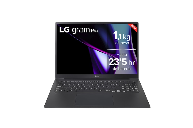 LG gram Pro de 16 pulgadas Laptop Ligero de 16GB RAM Intel® Core™ Ultra 7 | Windows 11, Pantalla IPS Antirreflejo, 16Z90SP-G.AA75B