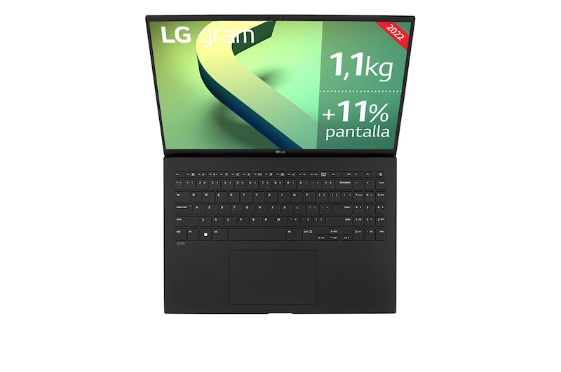 LG gram 16Z90Q Windows 11 Home - Portátil ultraligero de 40,6cm (16") WQXGA 16:10 IPS (1,2 Kg, autonomía 13h, Intel EvoTM i7 12ª gen., Iris Xe, 16GB RAM, 512GB SSD NVMe) negro- Teclado Español, 16ZB90Q-G.AA75B
