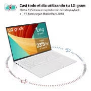 LG gram 16ZB90R/ Windows 11 Home/ i7/ 16GB/ 512GB SSD/ 1,2Kg/ 23,5h, 16ZB90R-G.AA74B