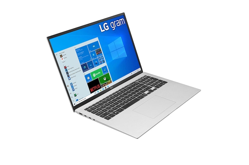 LG gram 17Z90P Windows 10 Home - Portátil ultraligero de 43,2cm (17'') WQXGA 16:10 IPS (1,3 Kg, autonomía 16,5h. Intel EvoTM i7 11ª gen., Iris Xe, 16GB RAM, 512GB SSD NVMe) Plata - Teclado Español, 17Z90P-G-AA77B