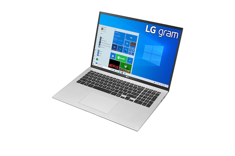 LG gram 17Z90P Windows 10 Home - Portátil ultraligero de 43,2cm (17'') WQXGA 16:10 IPS (1,3 Kg, autonomía 16,5h. Intel EvoTM i7 11ª gen., Iris Xe, 16GB RAM, 512GB SSD NVMe) Plata - Teclado Español, 17Z90P-G-AA77B