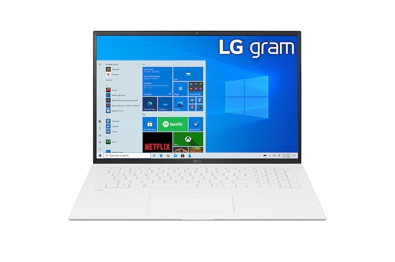 LG gram 17Z90P Windows 10 Home - Portátil ultraligero de 43,2cm (17") WQXGA 16:10 IPS (1,3 Kg, autonomía 15h, Intel EvoTM i7 11ª gen., Iris Xe, 16GB RAM, 1TB SSD NVMe) Blanco - Teclado Español, 17Z90P-G-AA79B