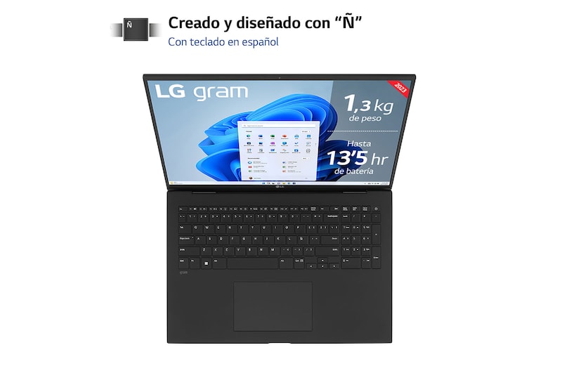 LG gram 17Z90R/ Windows 11 Home/ i7/ 16GB/ 512GB SSD/ 1,35Kg/ 20h, 17Z90R-GAA75B