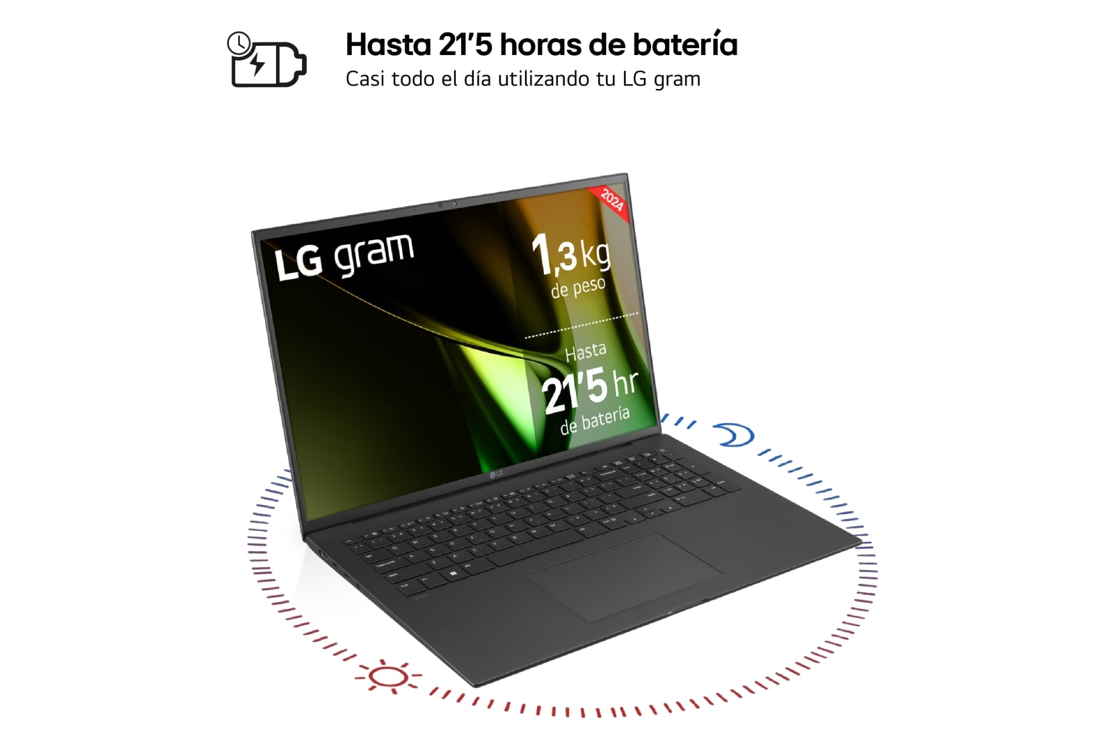 LG gram de 17 pulgadas Laptop Ligero de 32GB RAM Intel® Core™ Ultra 7 | Windows 11, Pantalla IPS Antirreflejo, 17Z90S-G.AD74B