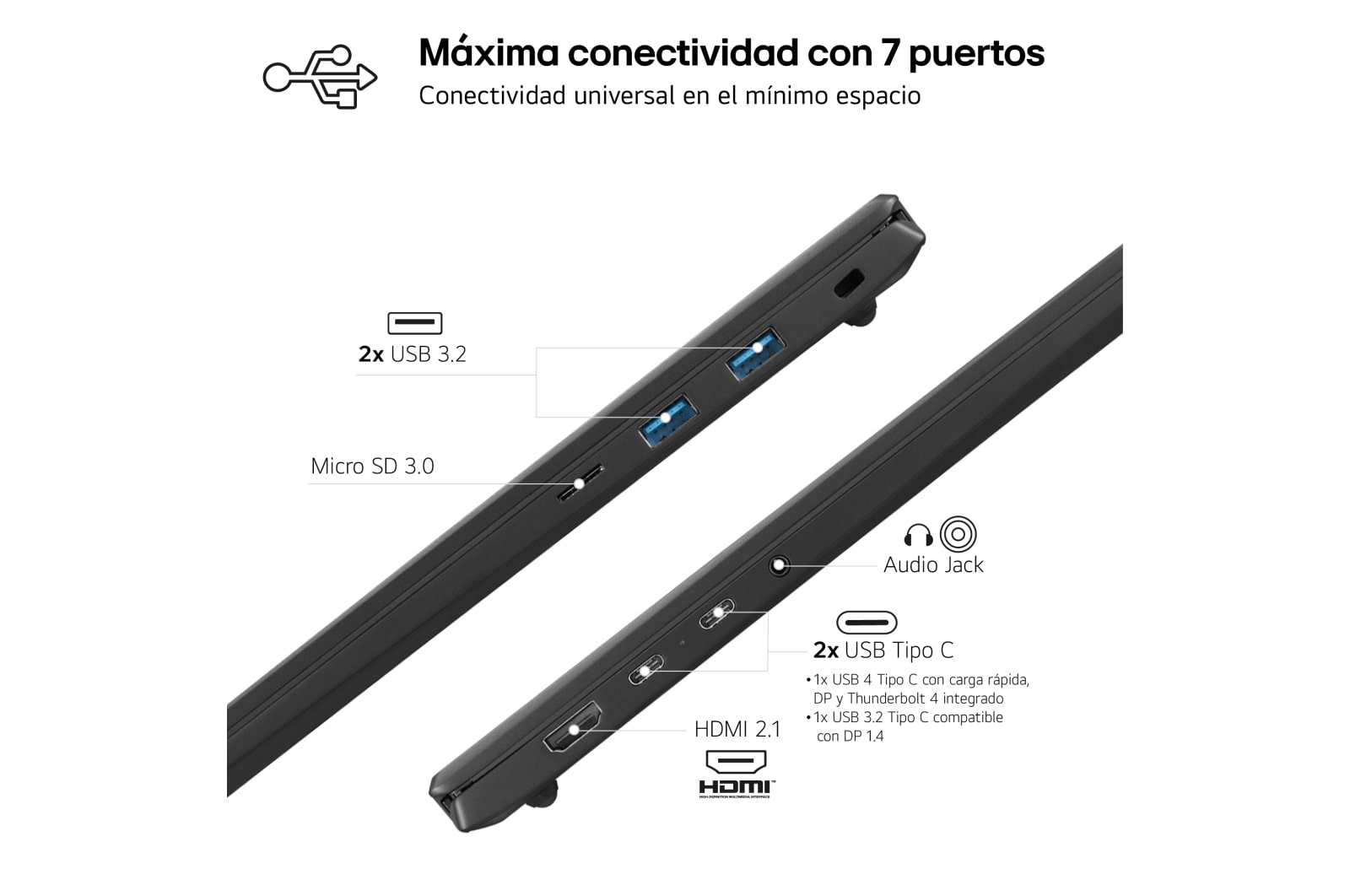 LG gram de 17 pulgadas Laptop Ligero de 32GB RAM Intel® Core™ Ultra 7 | Windows 11, Pantalla IPS Antirreflejo, 17Z90S-G.AD74B