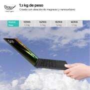 LG gram de 17 pulgadas Laptop Ligero de 32GB RAM Intel® Core™ Ultra 7 | Windows 11, Pantalla IPS Antirreflejo, 17Z90S-G.AD74B