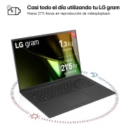 LG gram 17Z90S Windows 11 Home/ Intel® Core™ Ultra 7/ 32GB/ 2TB SSD/ 1,3Kg/ 21,5h, 17Z90S-G.AD7BB